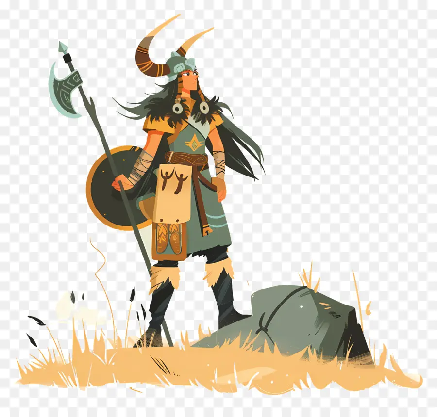 Viking Mulher，Guerreiro PNG