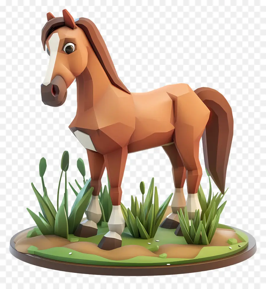 Desenho Animado Cavalo，Modelo De Cavalo 3d PNG