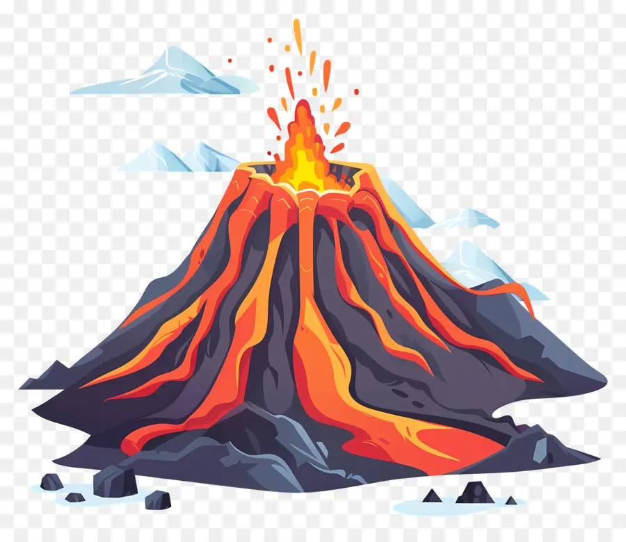 Vulcão，Lava PNG