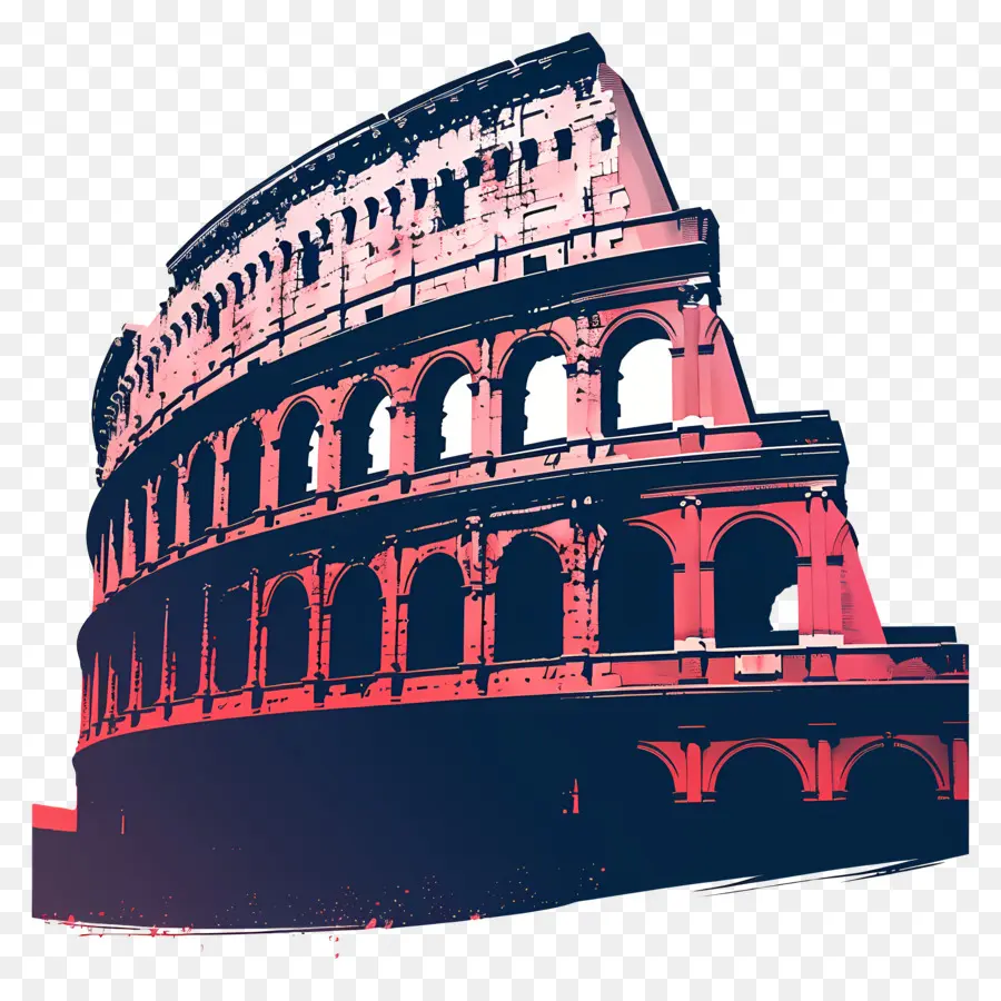 Itália Coliseu，Arquitetura Romana PNG