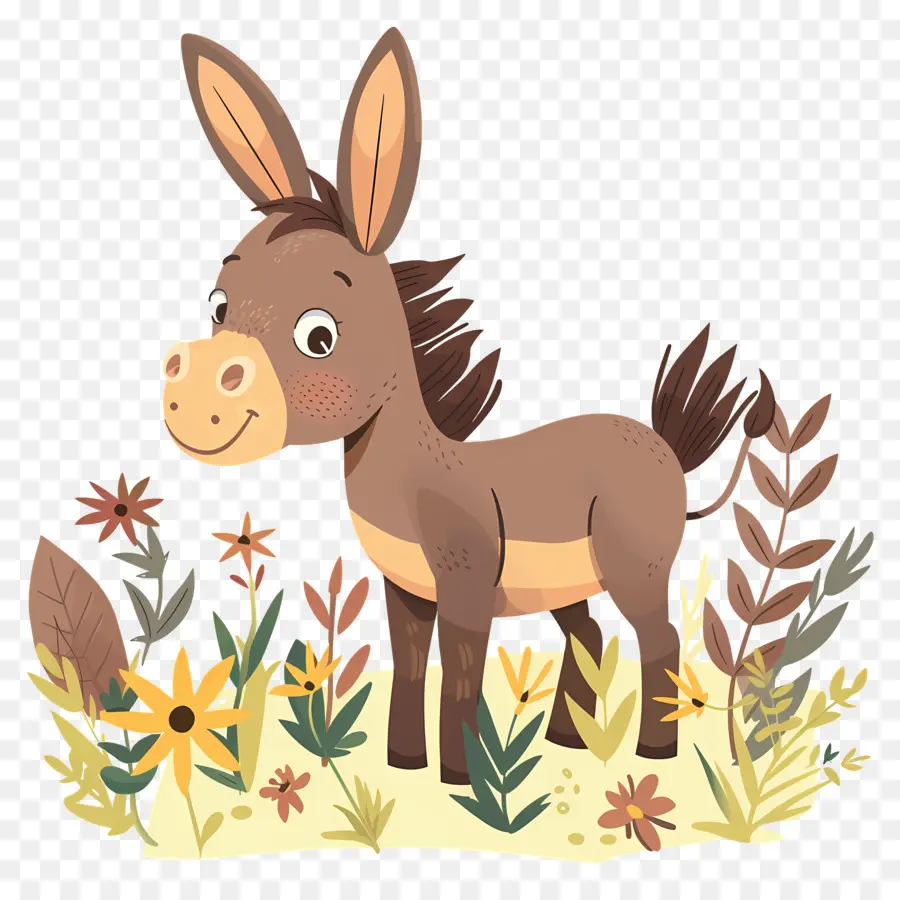 Burro，Flores PNG