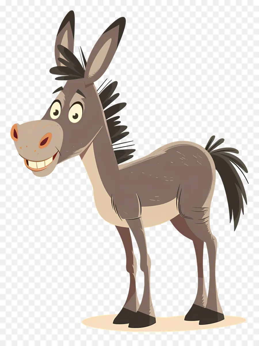 Burro，Personagem De Desenho Animado PNG