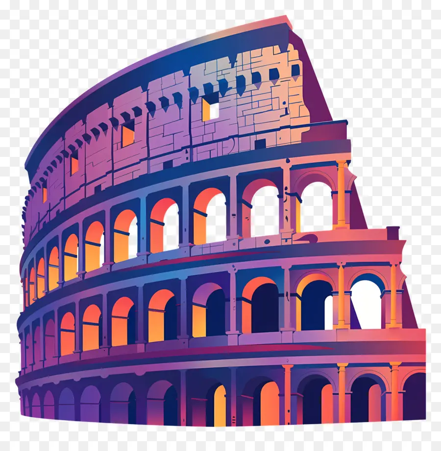 Itália Coliseu，Coliseu PNG