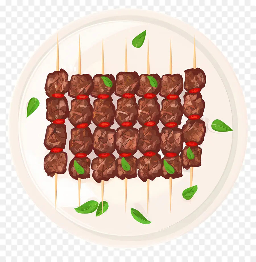 Arrosticini，Kebabs De Carne Grelhada PNG