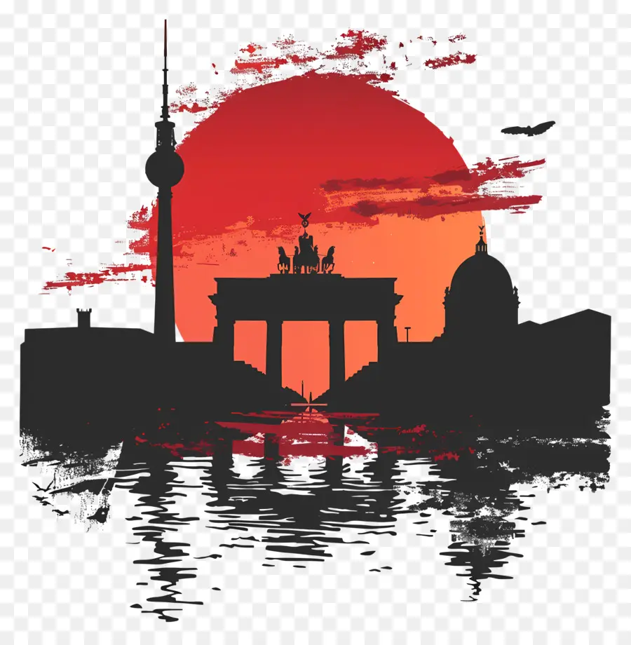 Berlim，Berlin Skyline PNG