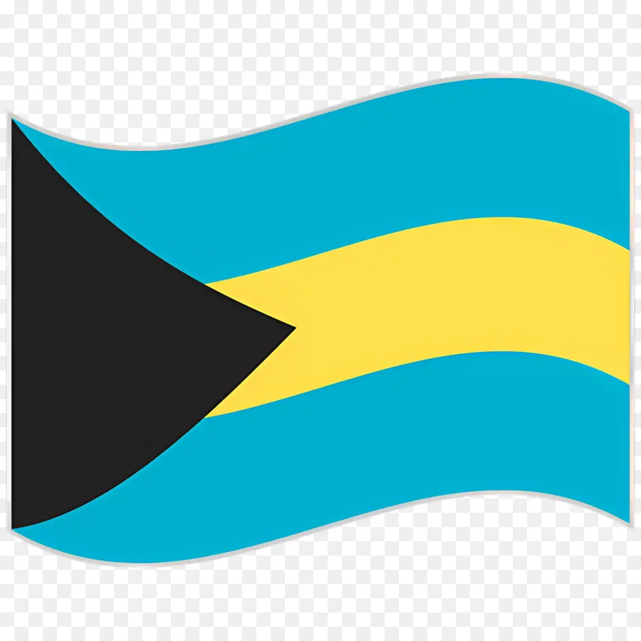Bahamas Bandeira，Azul PNG