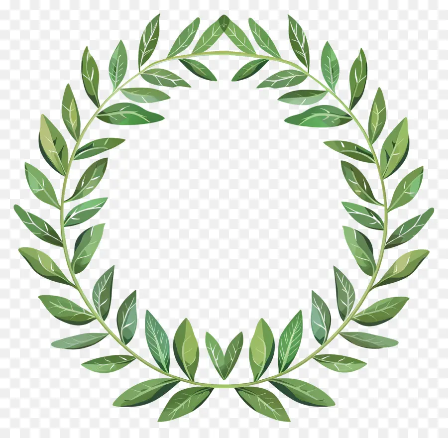 Coroa De Louros，Folhas Verdes Corajas De Folhas PNG