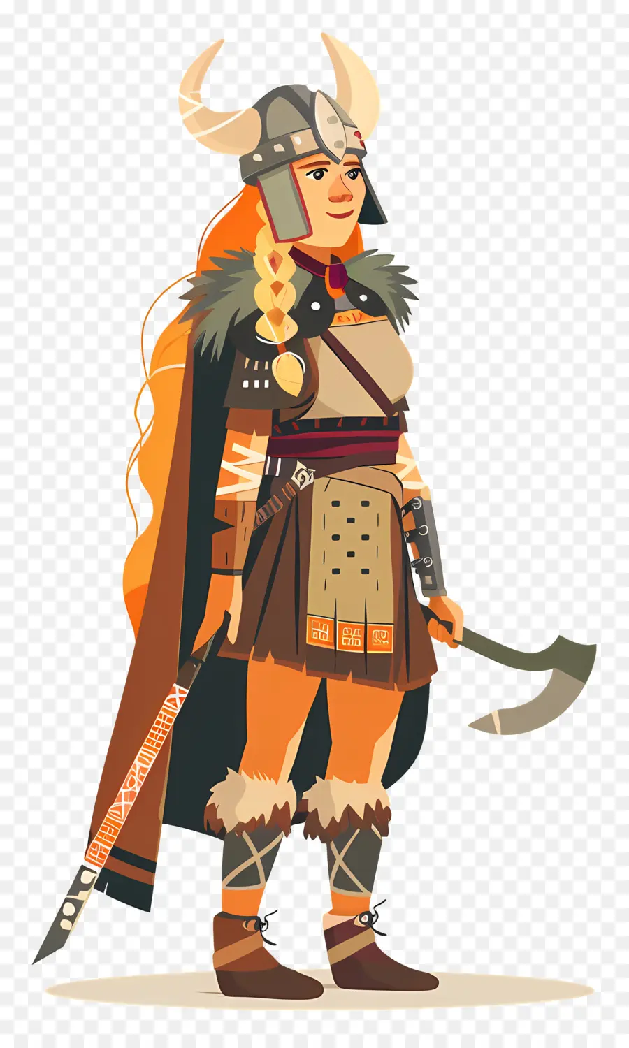 Viking Mulher，Mulher Guerreira PNG