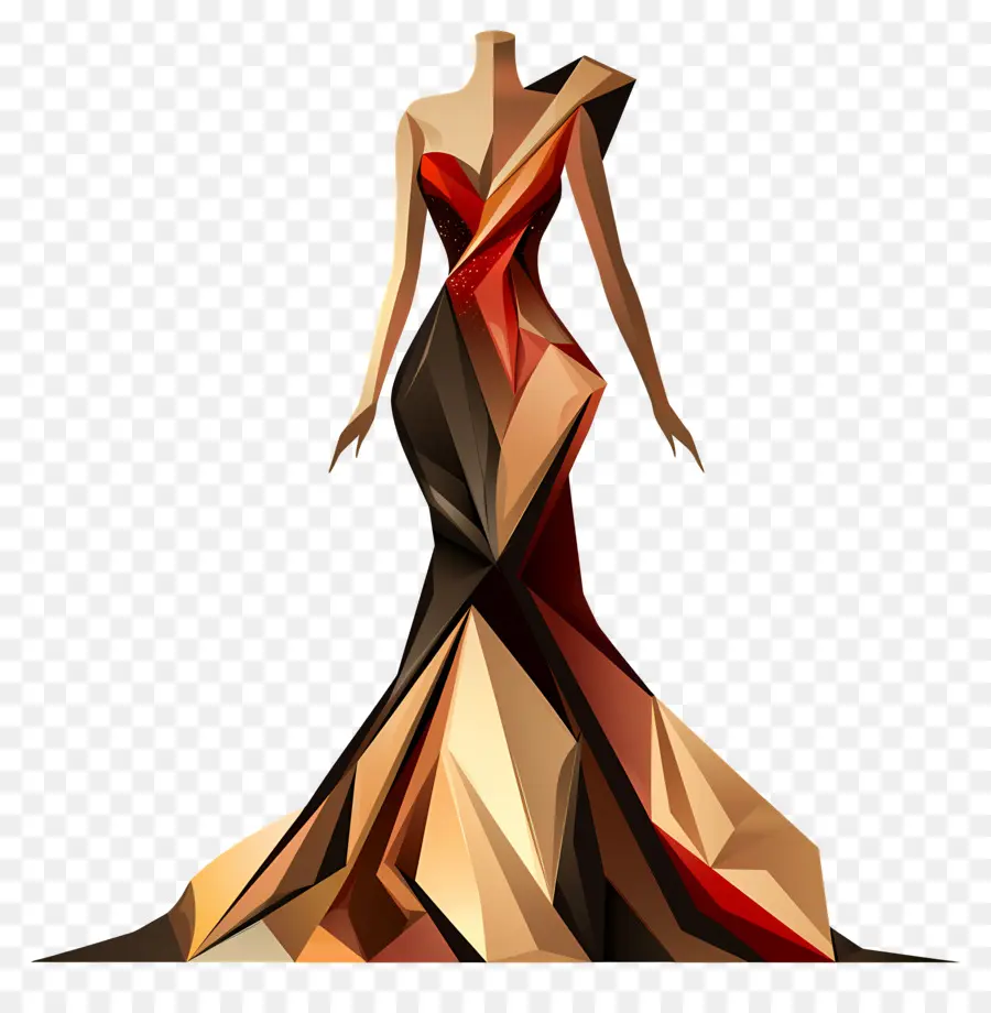 Moda Vestido，Vestido De Triângulo PNG