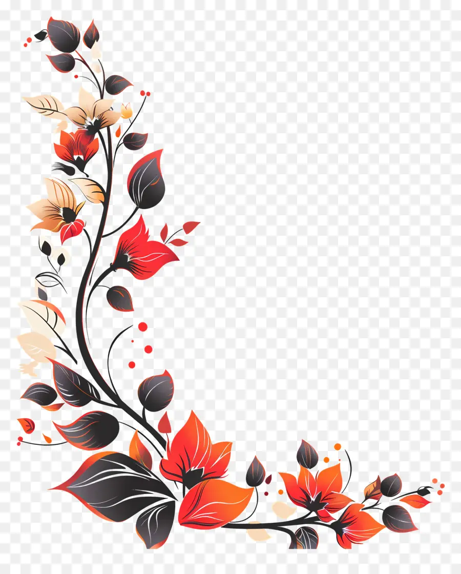 Canto，Floral Fronteira PNG