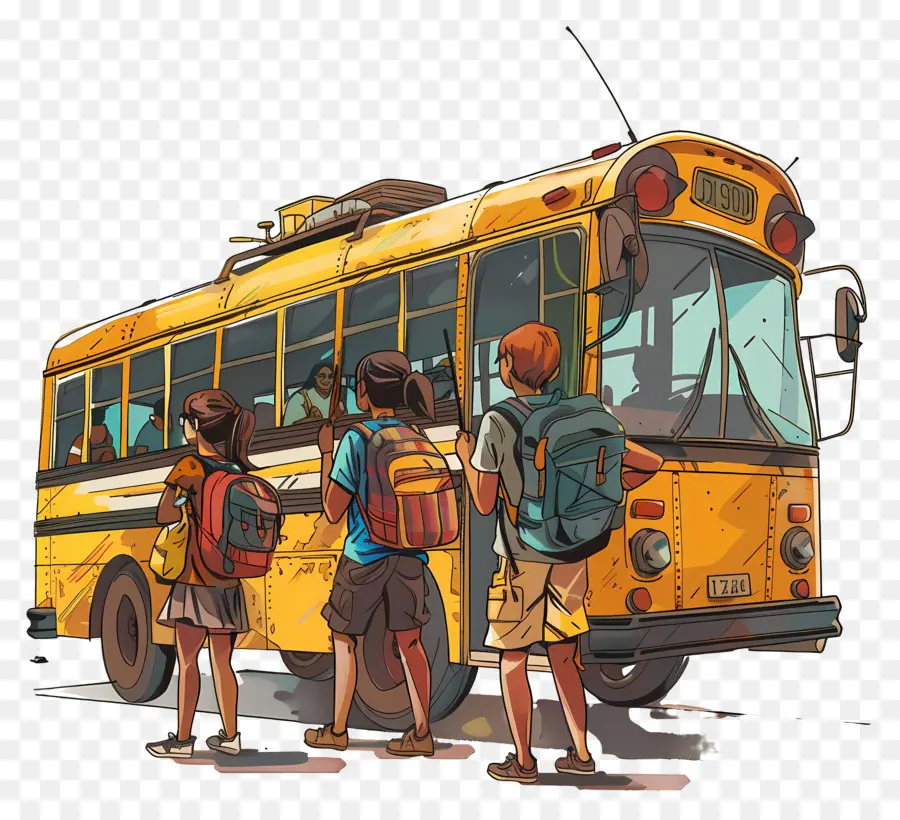 Escola De Viagem，ônibus Escolar PNG
