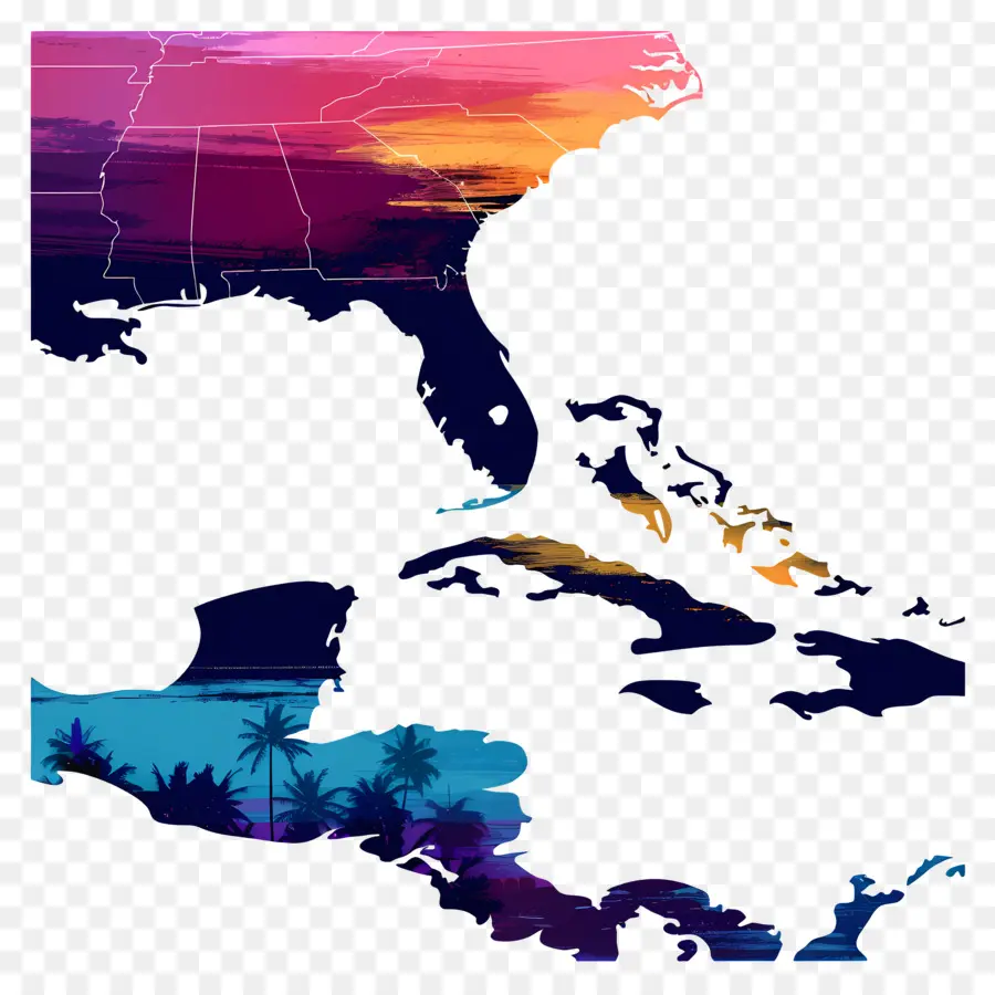 Bahamas，Mapa Dos Estados Unidos PNG
