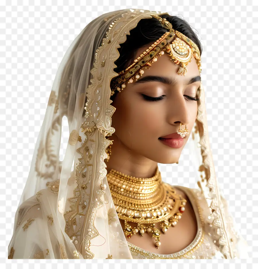 Menina De Vestido Indiano，Vestido De Noiva Indiano PNG