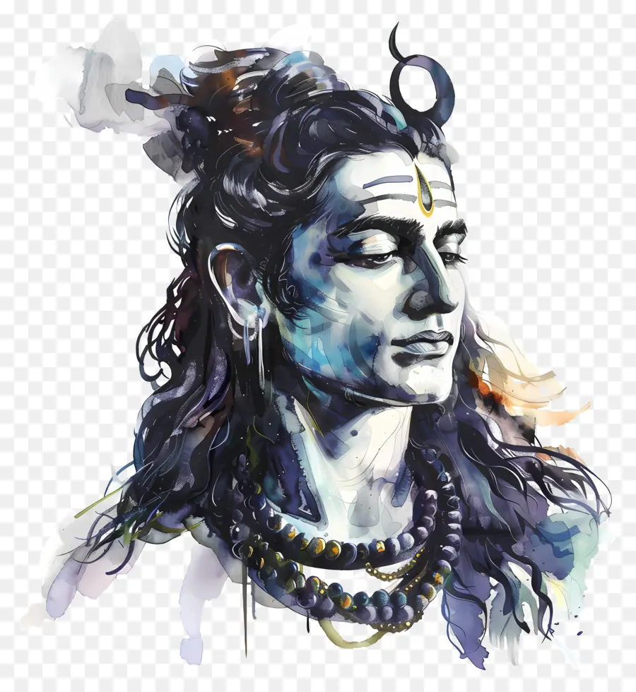 Shiva，Pintura Em Aquarela PNG