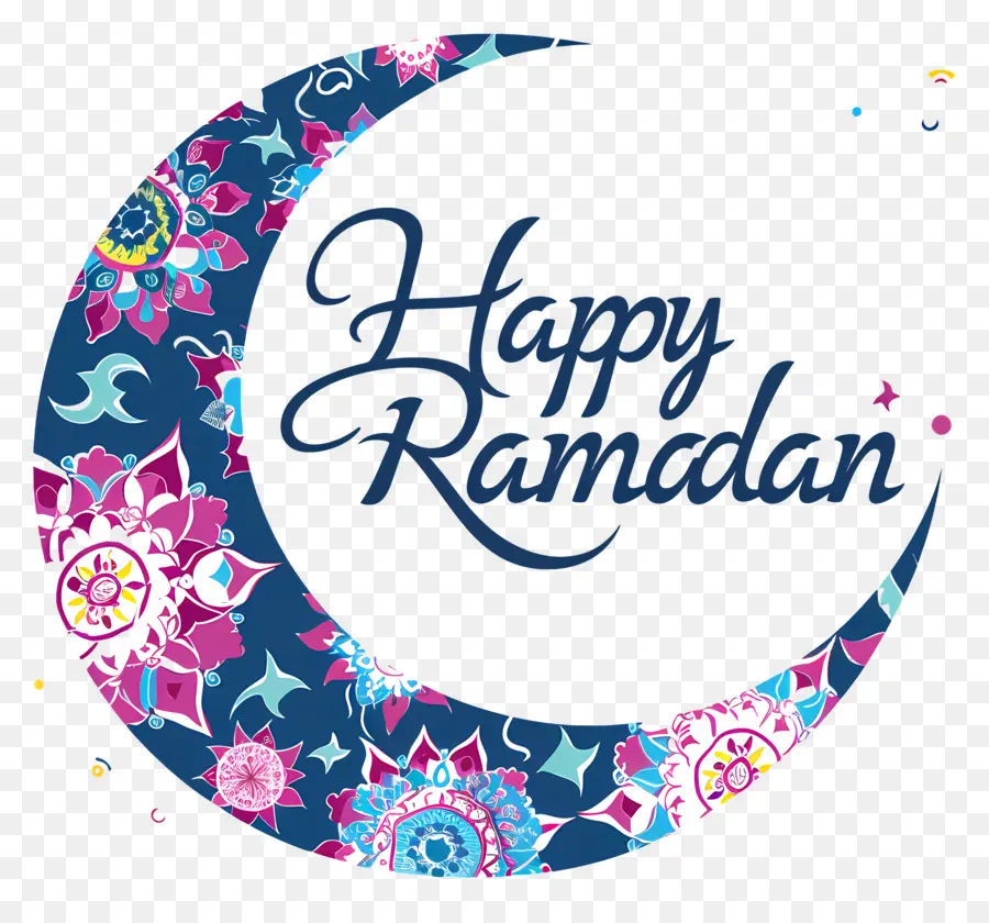 Feliz Ramadã，Lua Crescente PNG