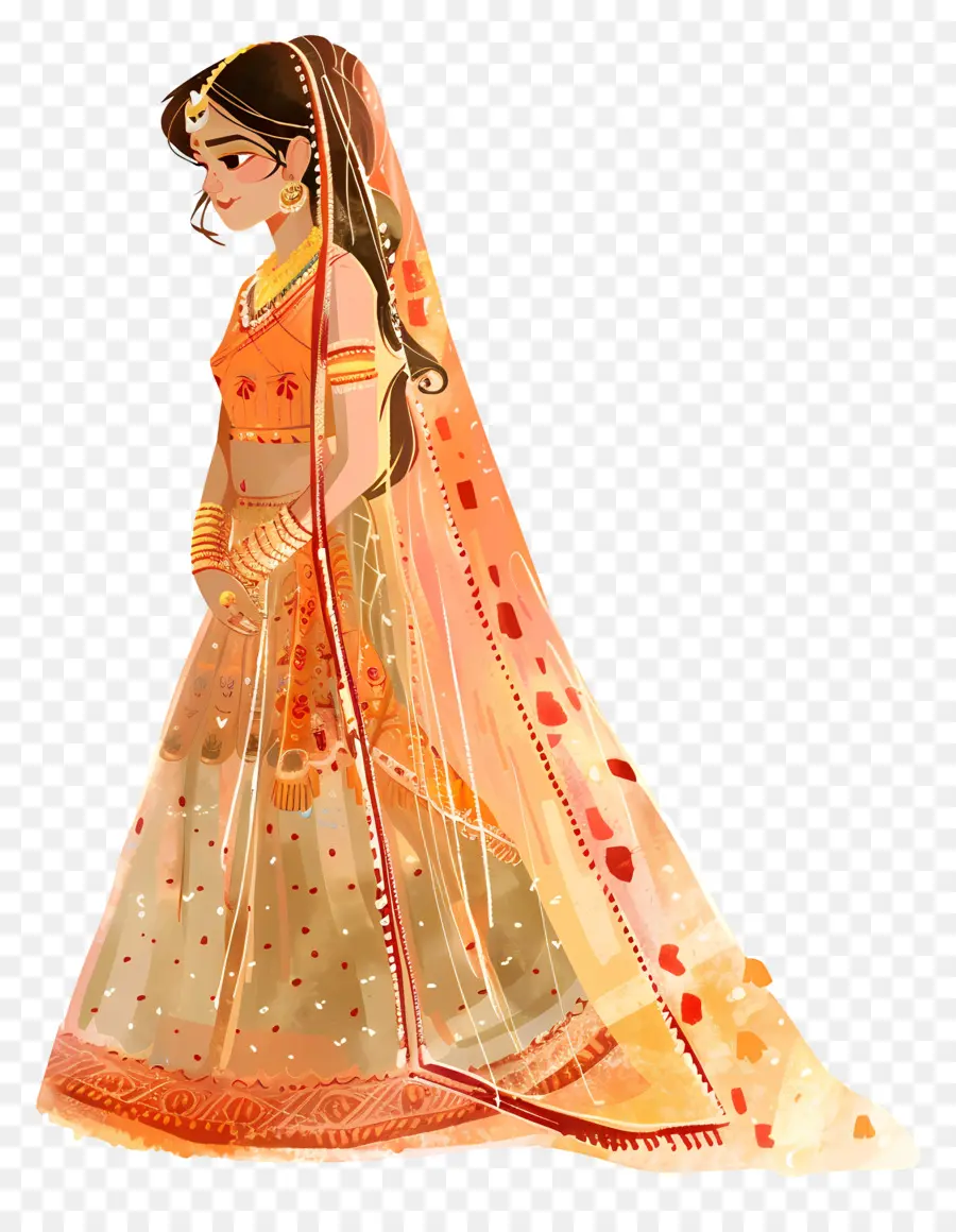 Casamento Hindu，Vestido De Noiva PNG