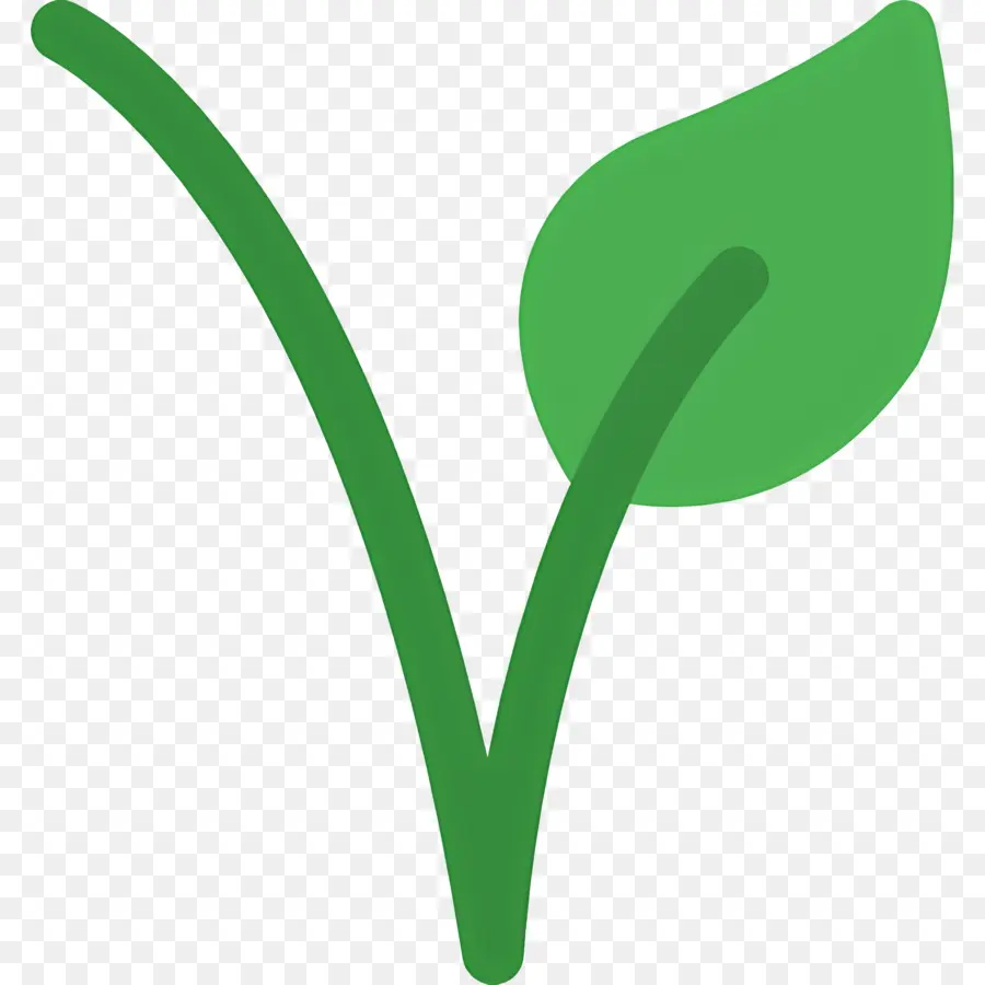 Vegetariano Símbolo，Folha Verde PNG