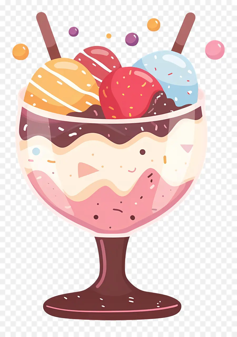 Sorvete De Sobremesa，Sundae PNG