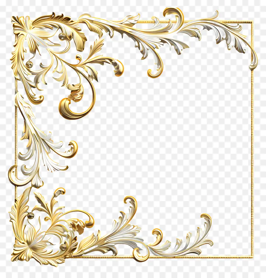 Canto，Floral Moldura PNG