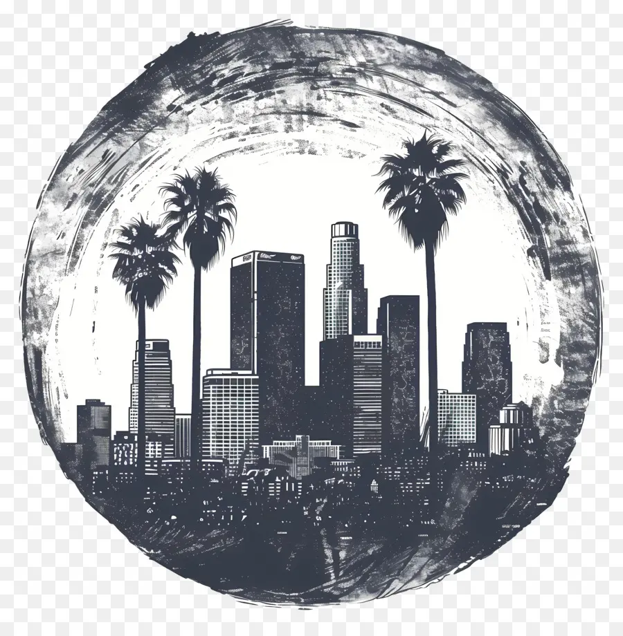 Los Angeles，O Horizonte Da Cidade PNG