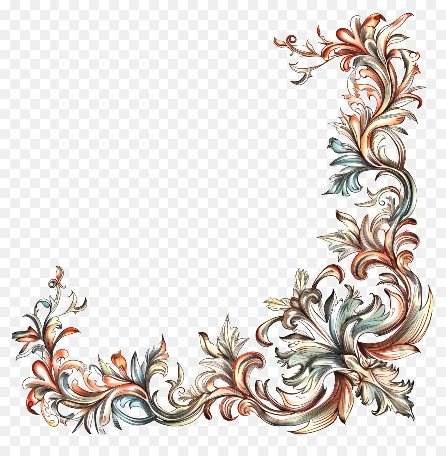 Canto，Moldura Decorativa PNG