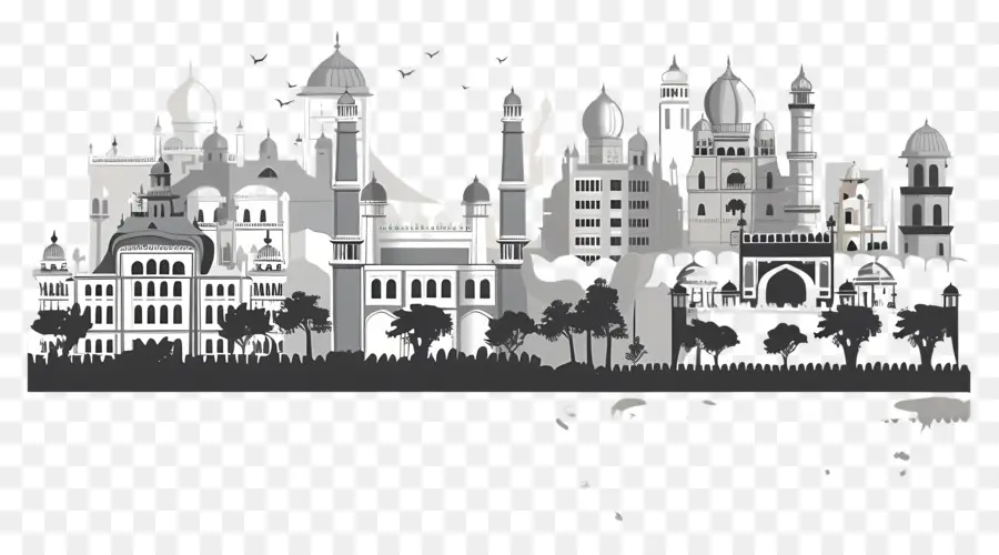 Hyderabad，O Horizonte Da Cidade PNG