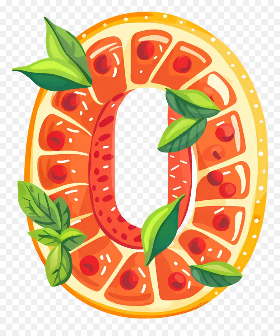 Número 0，Frutas PNG