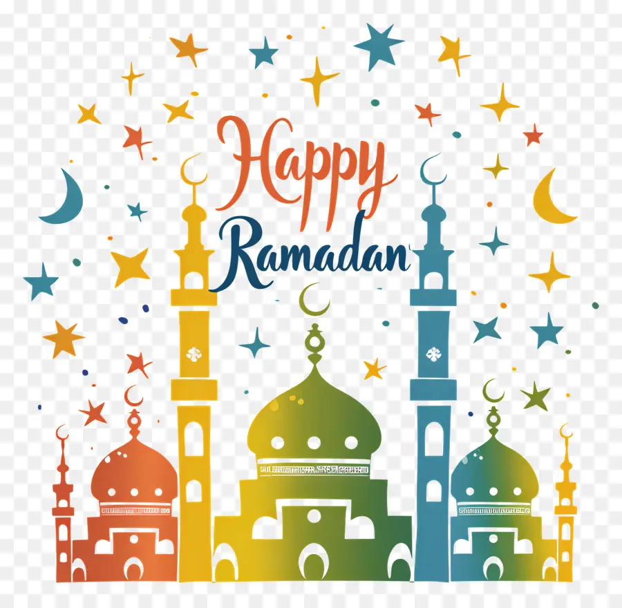Feliz Ramadã，Arte Islâmica PNG