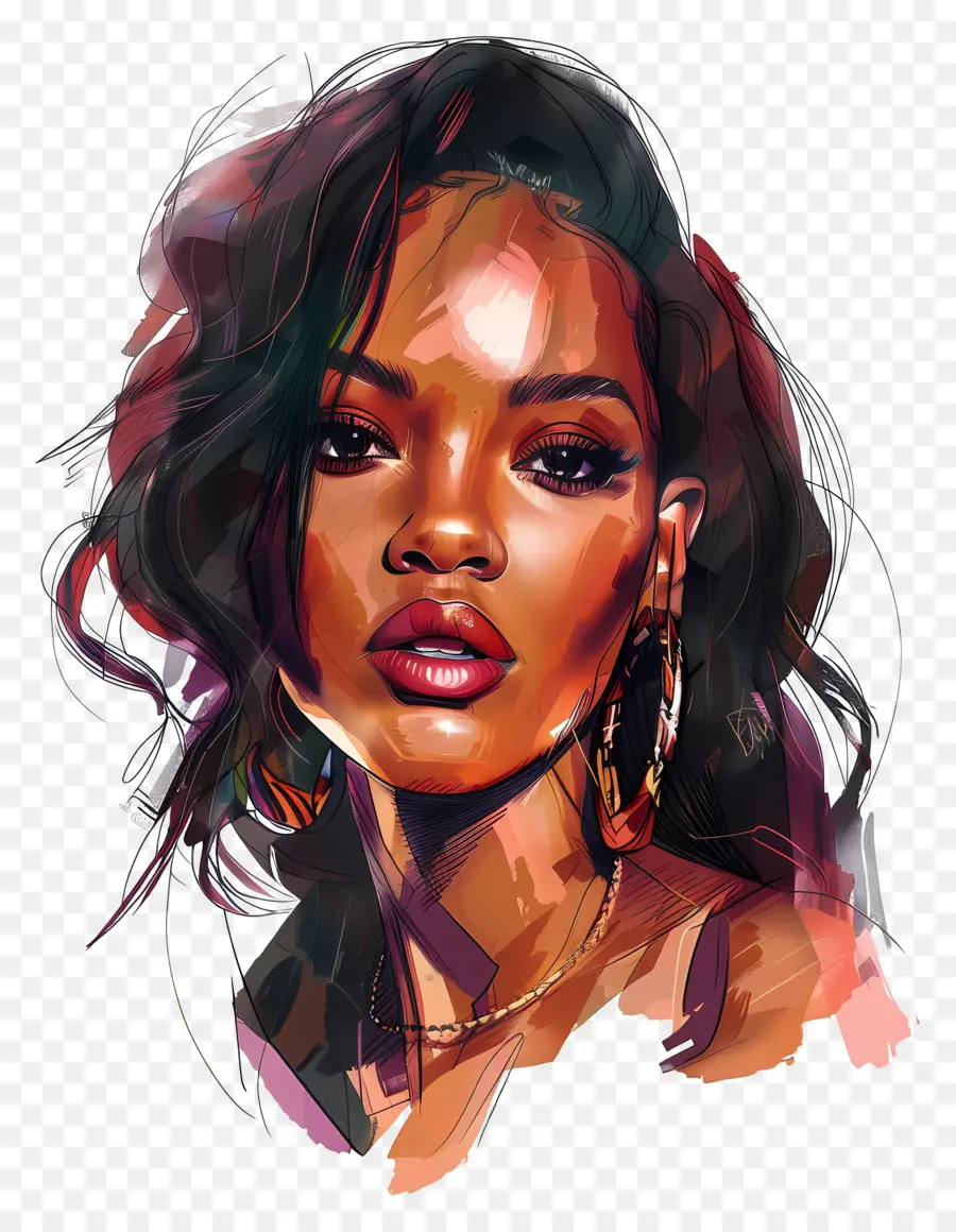 Robyn Rihanna Fenty，Digital Art PNG
