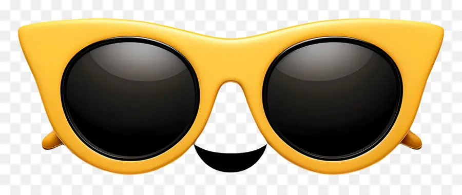 Emoji，Amarelo óculos PNG