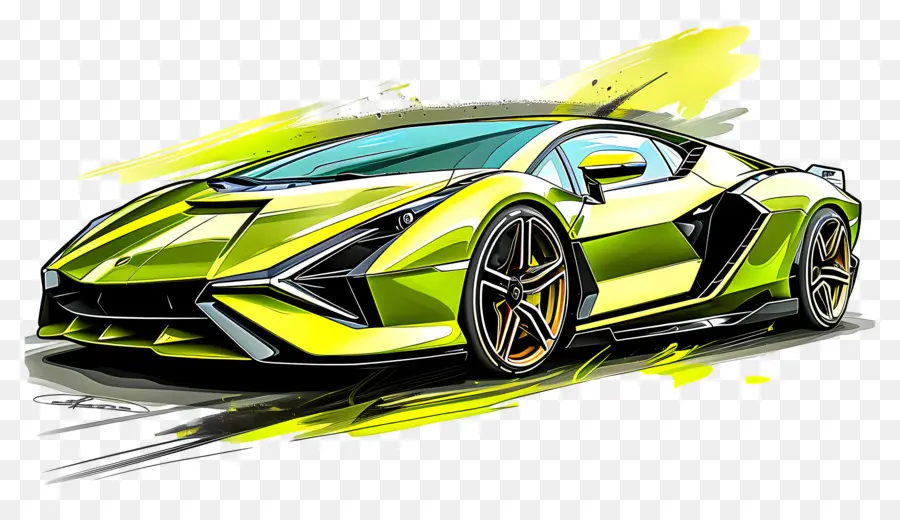 Lamborghini Sian，Carro Esportivo De Luxo PNG