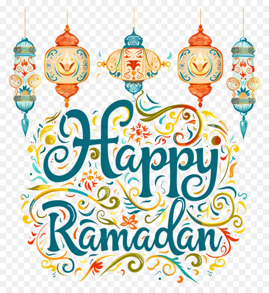 Feliz Ramadã，Decoração Do Ramadã PNG