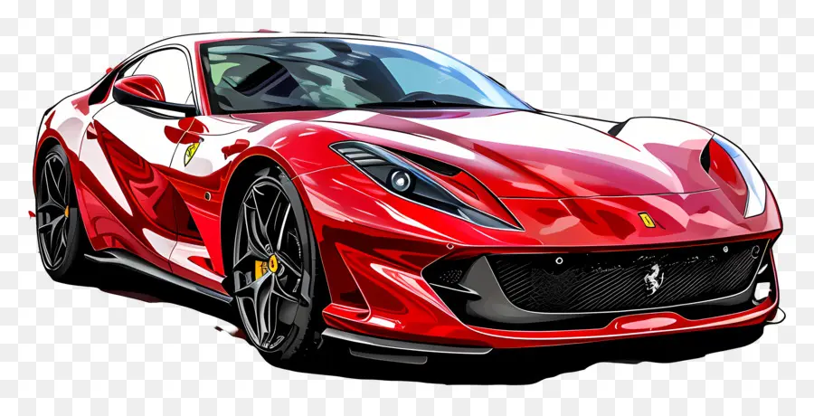 Ferrari 812 Competição，Carro Esportivo Vermelho PNG