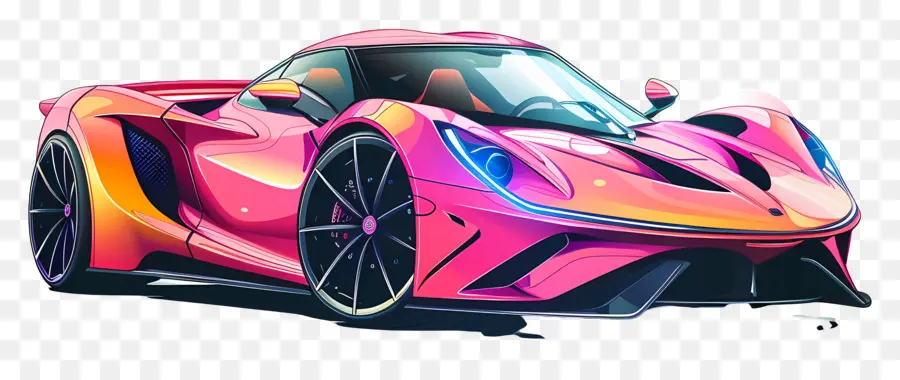 Lotus Evia，Carro Esportivo Rosa PNG