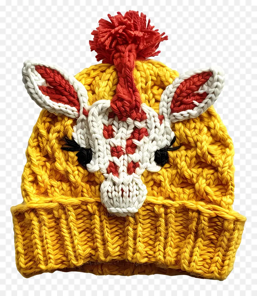 Gorro De Malha，Chapéu De Malha Amarelo PNG