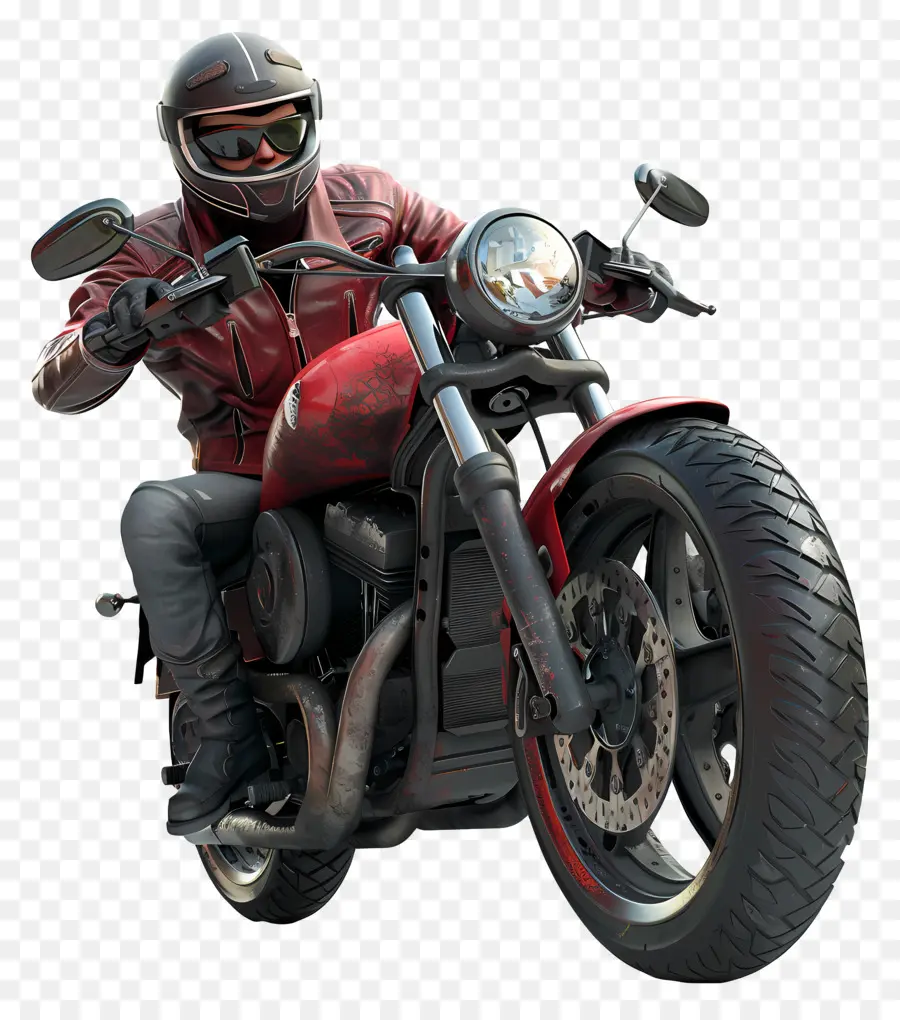 Motociclista，Vermelho Motocicleta PNG