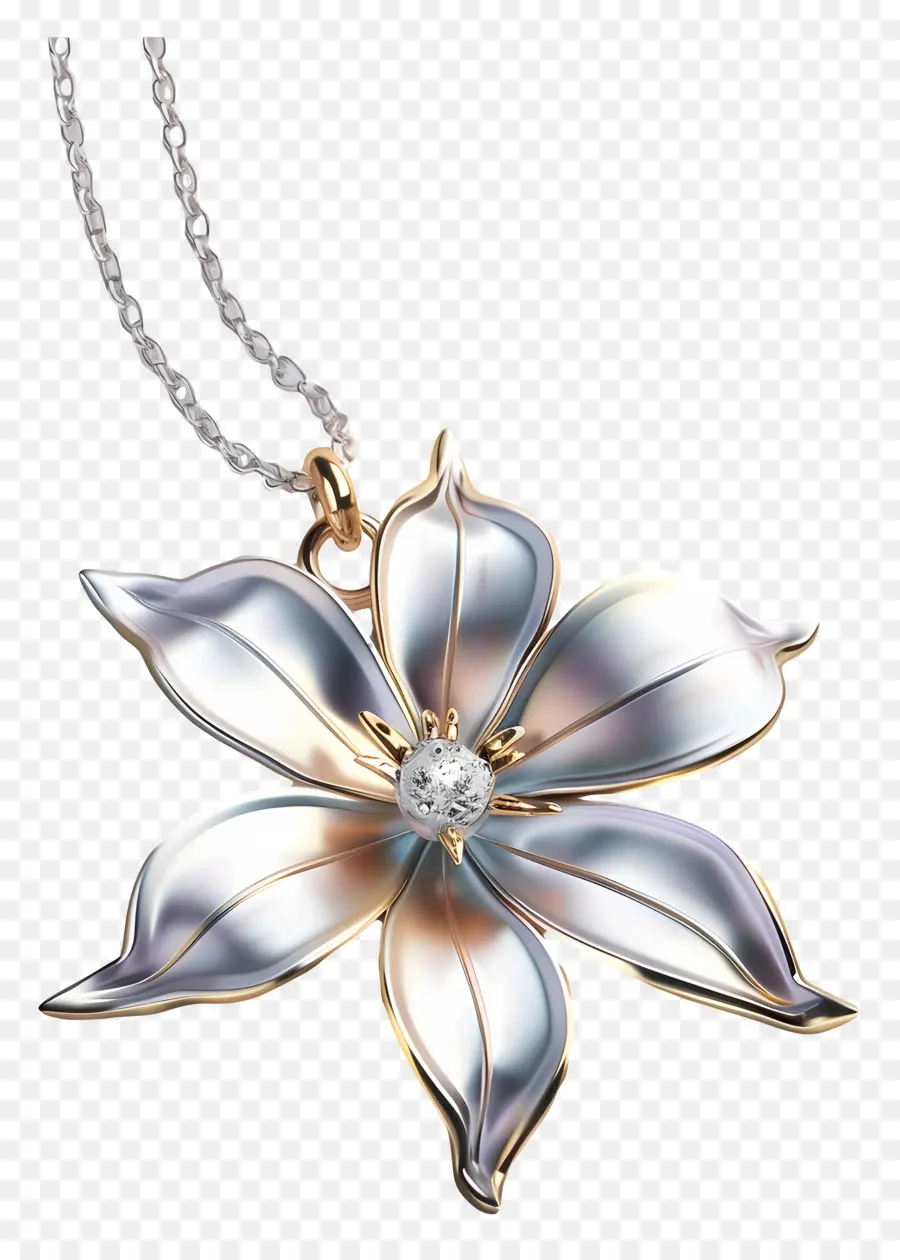 Colar Da Jóia，Diamante Flor PNG