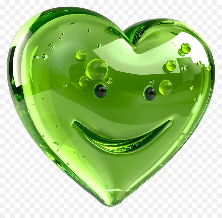 Emoji，Coração Verde PNG