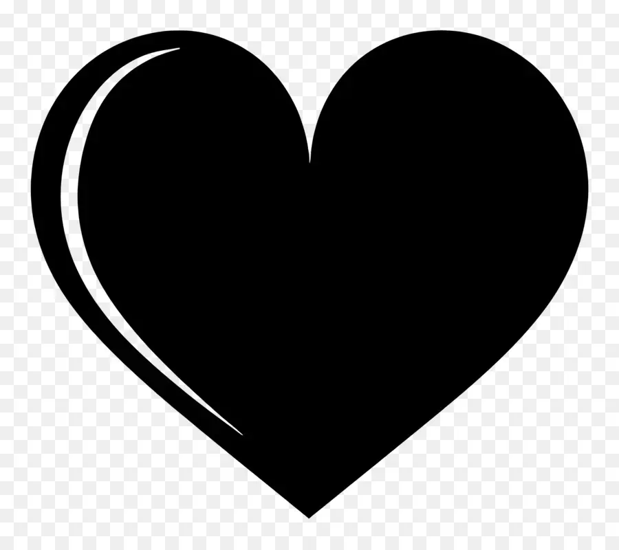 Emoji，Coração Negro PNG
