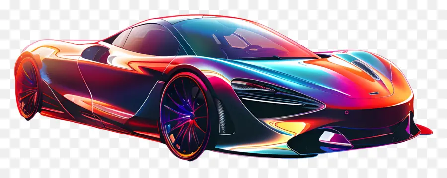 Mclaren Speedtail，Neon Carro PNG