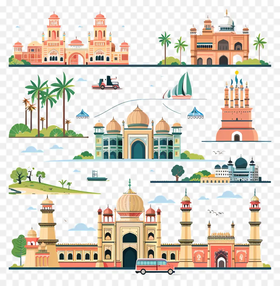 Hyderabad，Taj Mahal PNG