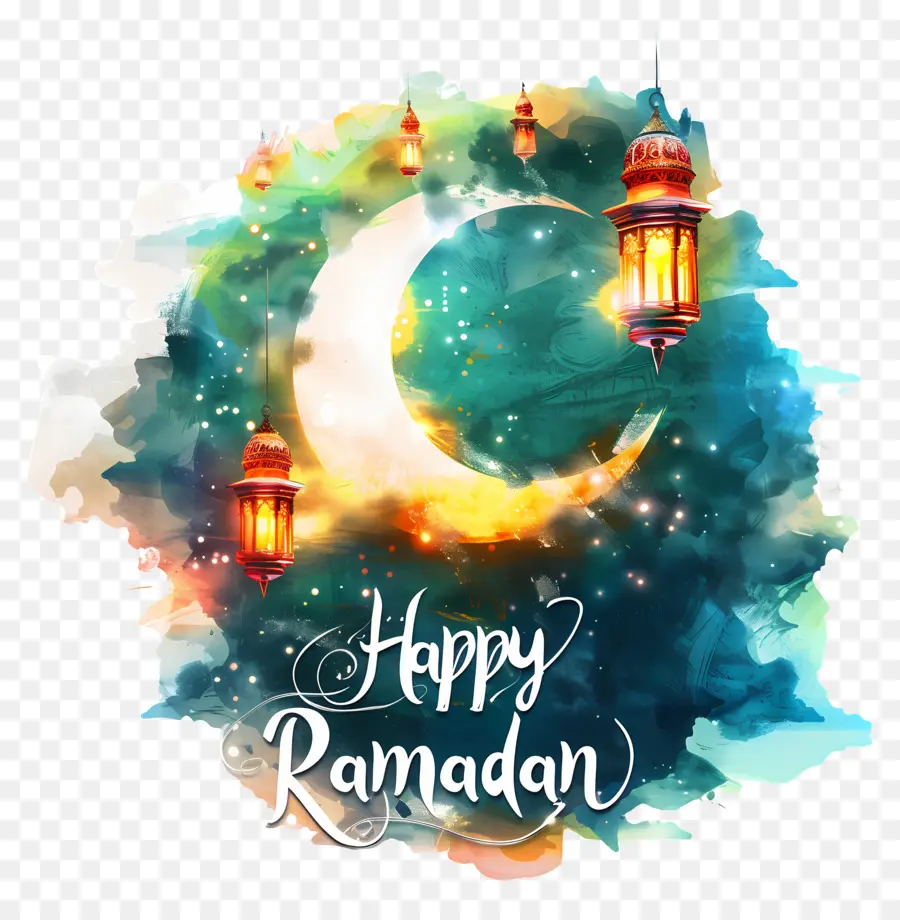 Feliz Ramadã，Festiva De Fundo PNG