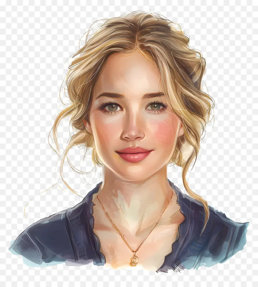 Jennifer Lawrence，Cabelo Loiro PNG