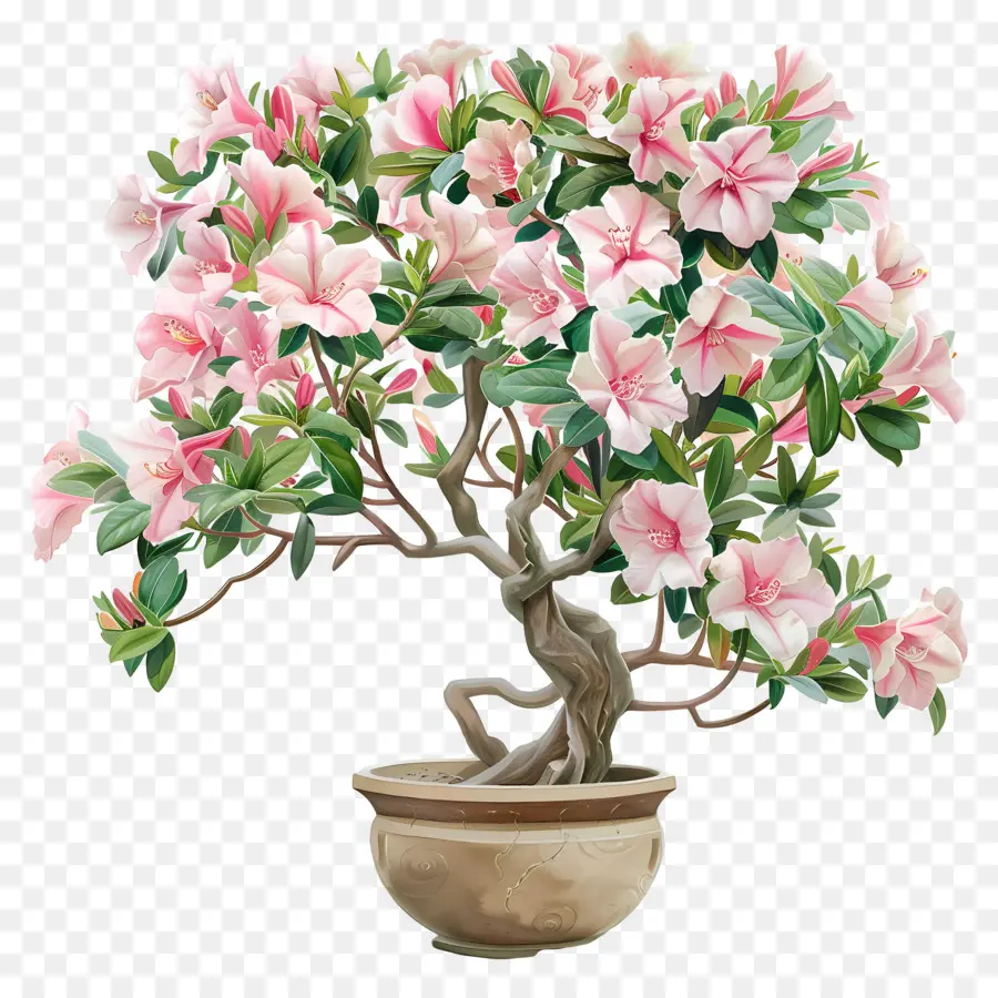 Planta Azalea，Uma árvore Bonsai PNG