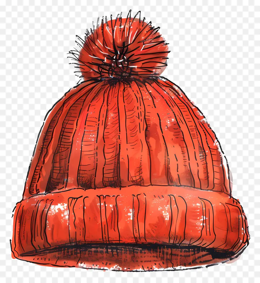 O Chapéu Do Beanie，Capinha De Malha Vermelha PNG