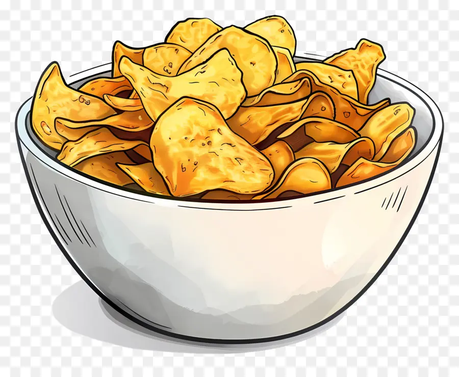 Tigela De Fichas，Chips De Milho PNG