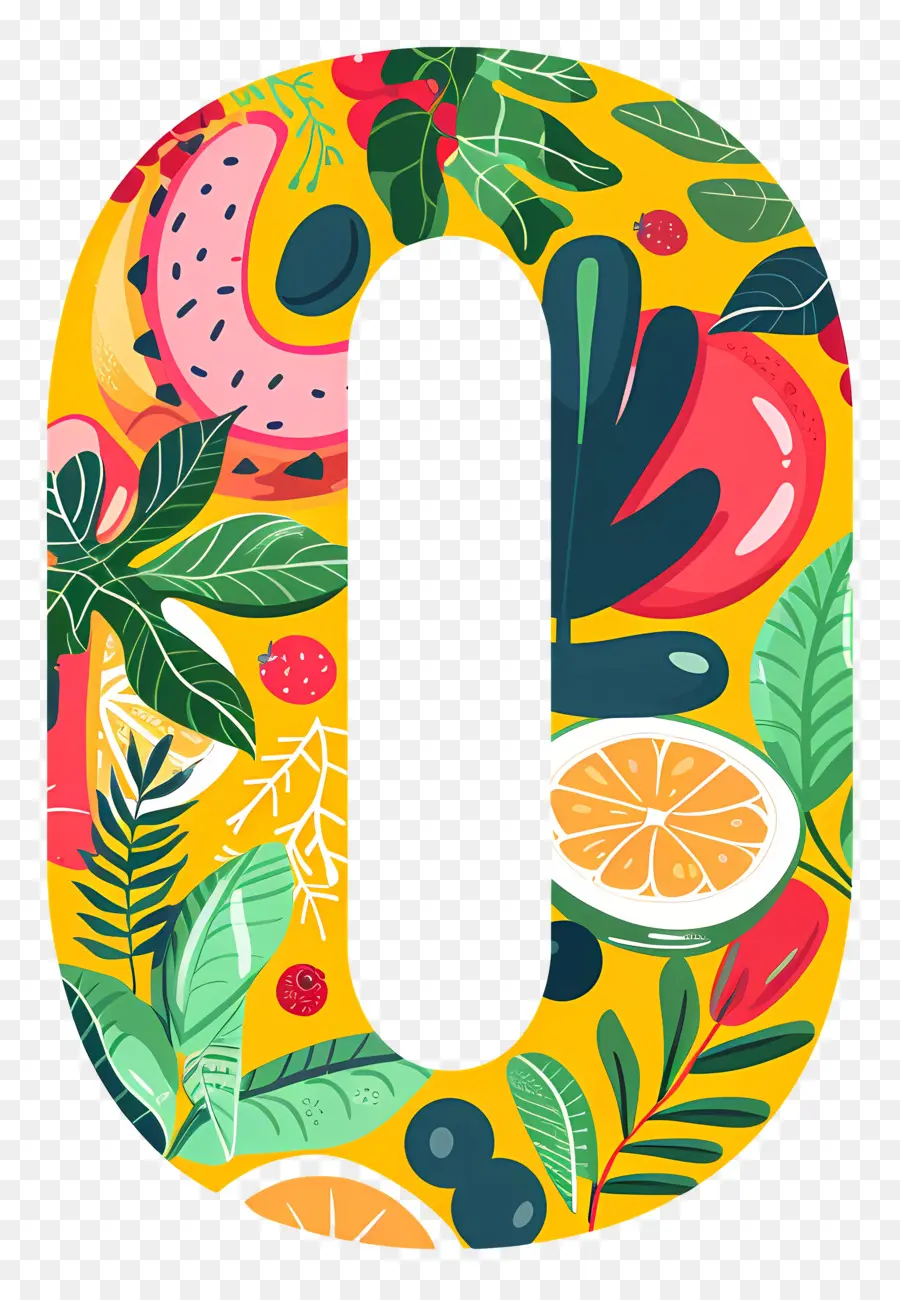 Número 0，Fruits PNG