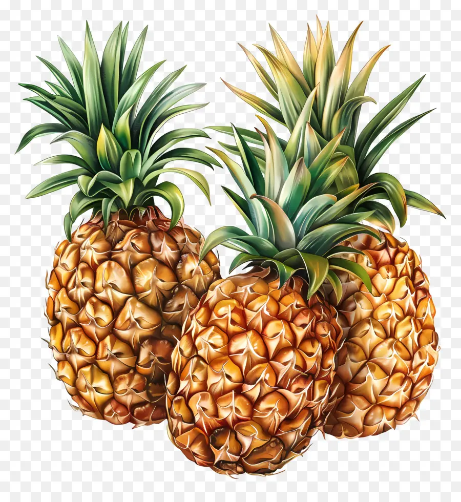 Pineapples，Pintura De Abacaxi PNG