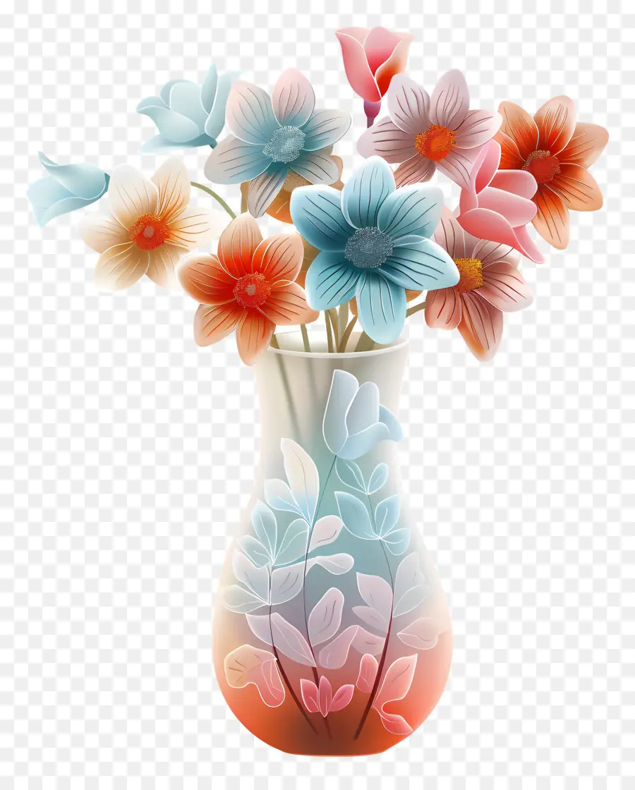 Vaso Com Flores，Vaso PNG