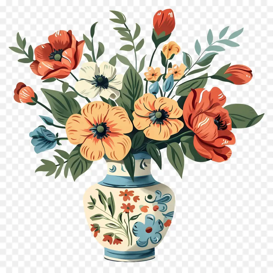 Vaso Com Flores，Vaso PNG